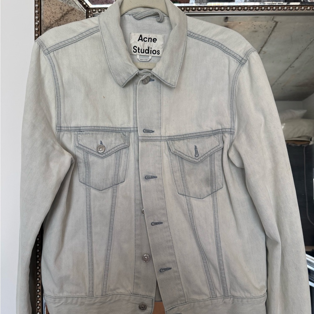 ACNE studio men’s Jean jacket light blue (used-light wear) [small stain arm]